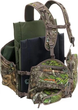Impact Camo Turkey Vest with Flip Down Seat Game Bag Hunting Pockets