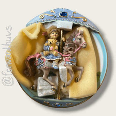 When I Grow Up 3D Musical Wall Plate  Carousel Daydreams  Bradford Exchange