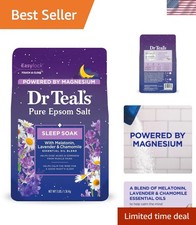 Relaxing Epsom Salt Soak with Lavender  Chamomile - 3 lbs of Sleep Blend