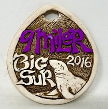2016 Big Sur 9 Miler Race Run Ceramic Medal Big Sur Marathon 9 Mile Race CA