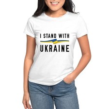 CafePress I Stand With Ukraine Women's T Shirt Women's T-Shirt 906467266