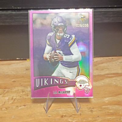 Topps 2025 Topps Chrome J.J. McCarthy Purple #1975-22 /250 Minnesota Vikings