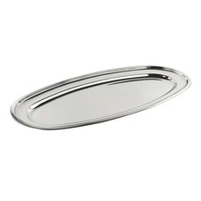 Vassoio Portata Pesce Ovale Acciaio inox 70 cm Ilsa