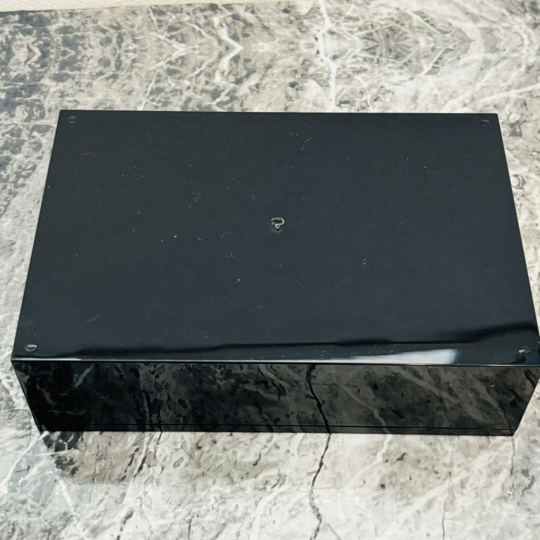 CHANEL Makeup Vanity Storage Box w/Mirror 10×15×4.2cm Black