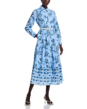 Elie Tahari The Caroline Estate Garden Printed Dress MSRP $545 Blm