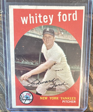 Topps 1959 Topps #430 Whitey Ford New York Yankees Base Set Baseball Card