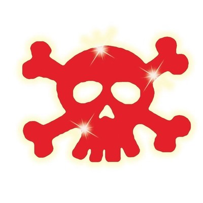 T4TUNE 050152 Reflektierender Skull Rot