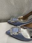 Badgley Mischka Cher Crystal Embellished Pump Women's US 7, Azure Blue *Preowned — photo 7