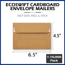 eBay Standard Envelope 6.5x4.5 Photo Cardboard Mailer 50 100 250 500 1000 Bulk