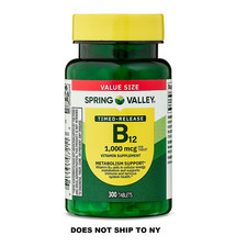 Spring Valley Vitamin B12 1000 Mcg Timed Release Tablets, 300 Count  1 PACK 