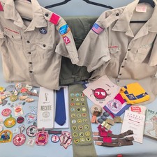 Vintage BSA Boy Scout Patches, Merit Badges, Uniform & Memorabilia Lot 50's-60's