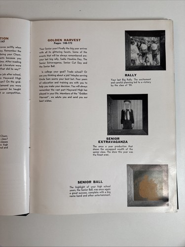 1955 Hayward High School Yearbook Annual "Agrarian" California CA - Picture 5 of 9