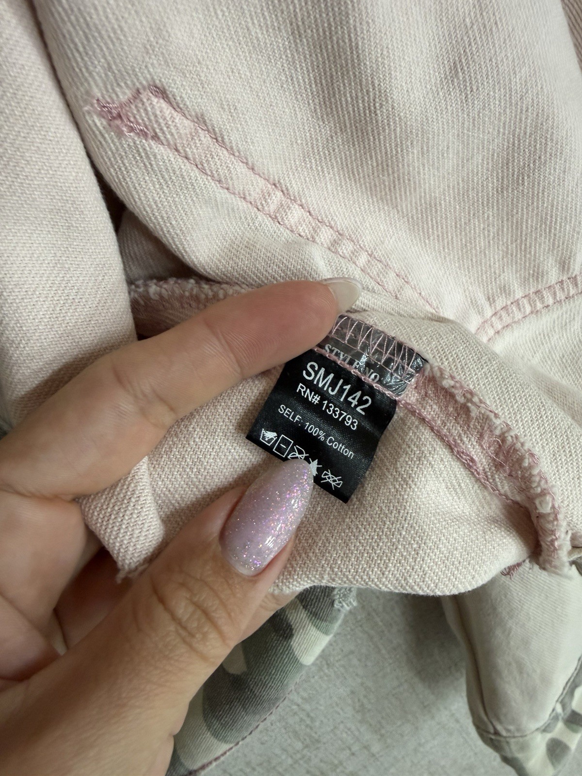 POL Camouflage Patch Distressed Jacket Women S Co… - image 6