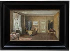 Framed Mid 20th Century Oil - The Artist's Living Room