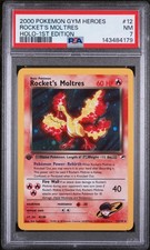 2000 Pokemon Gym Heroes Rocket's Moltres Holo-1st Edition 12/132 PSA 7 on eBay