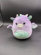 Squishmallows Drow The Dragon 8 Inch Plush Toy Purple Teal