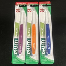 GUM End Tuft Toothbrush - Extra Small Head Lot Of 3