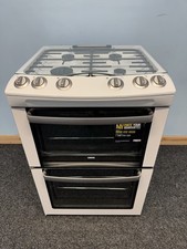 Zanussi ZCG669GW 60cm Double Oven Gas Cooker In White. 5067