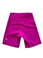 LULULEMON WUNDER TRAIN HIGH RISE SHORT 6 MAGENTA PURPLE SIZE 4