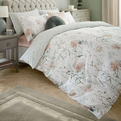 Laura Ashley Pallington Bloom Plaster Rosa Bettwäscheset NEU mit 2 Kissenbezügen