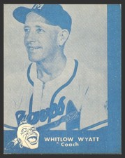 Whitlow Wyatt #NNO 1988 JALFCO 1960 Lake to Lake Dairy Milwaukee Braves Reprints