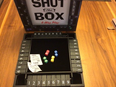 Front Porch Classics SHUT the BOX 4 - Way Play Game- Ages 8+ (1-4 Players)