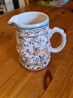Vintage handbemalter portugiesischer Krug