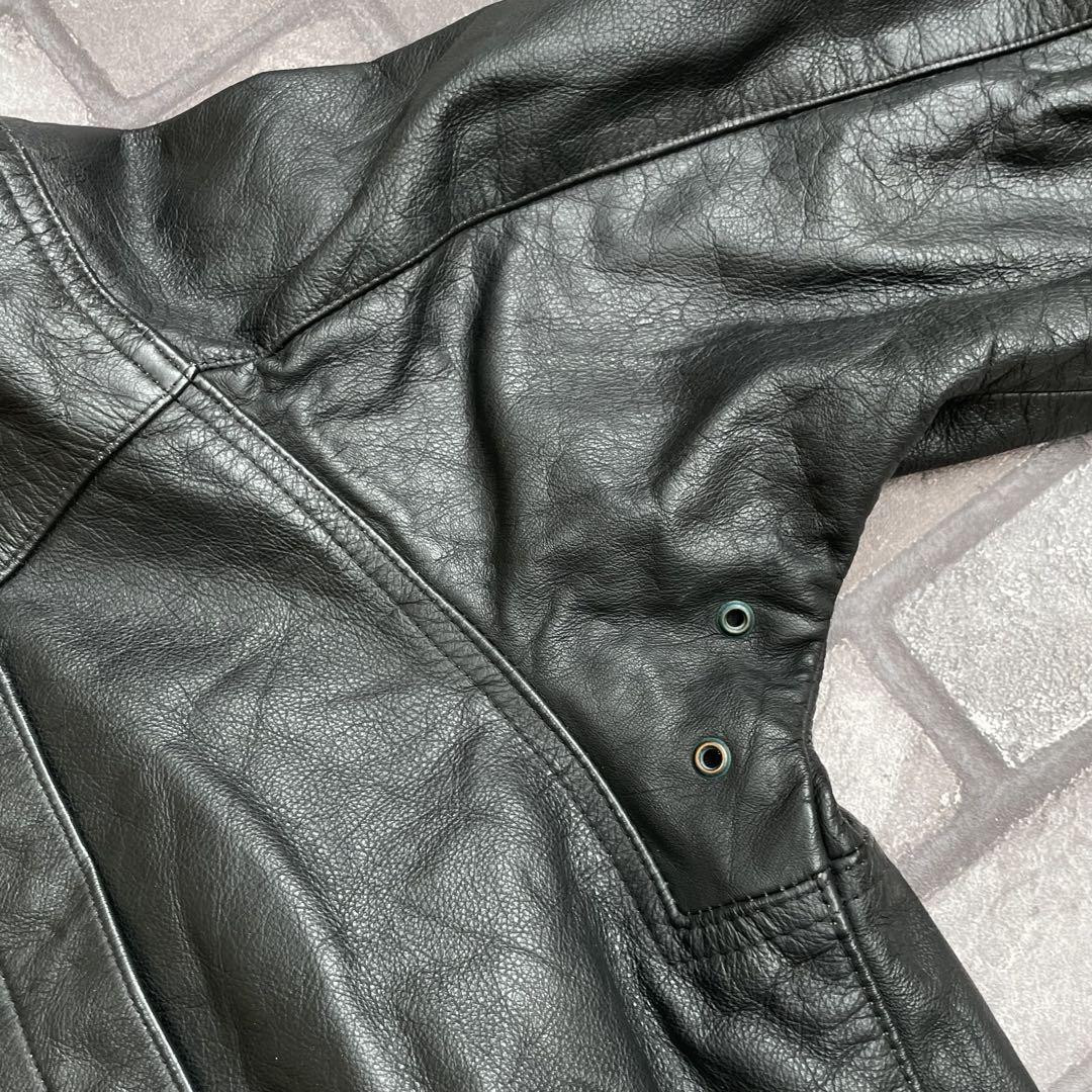 90's Germany army leather jacket black Euro Military Vintage 90's Germany army leather jacket black Euro Military Vintage
