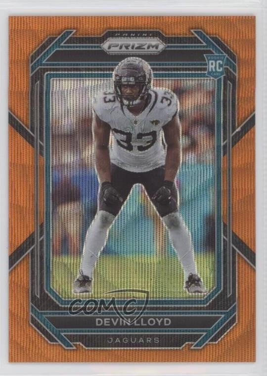 2022 Panini Prizm Rookies Orange Wave Prizm /60 Devin Lloyd #376 Rookie RC