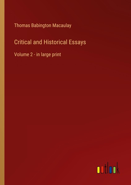 Critical And Historical Essays Thomas Babington Macaulay-image