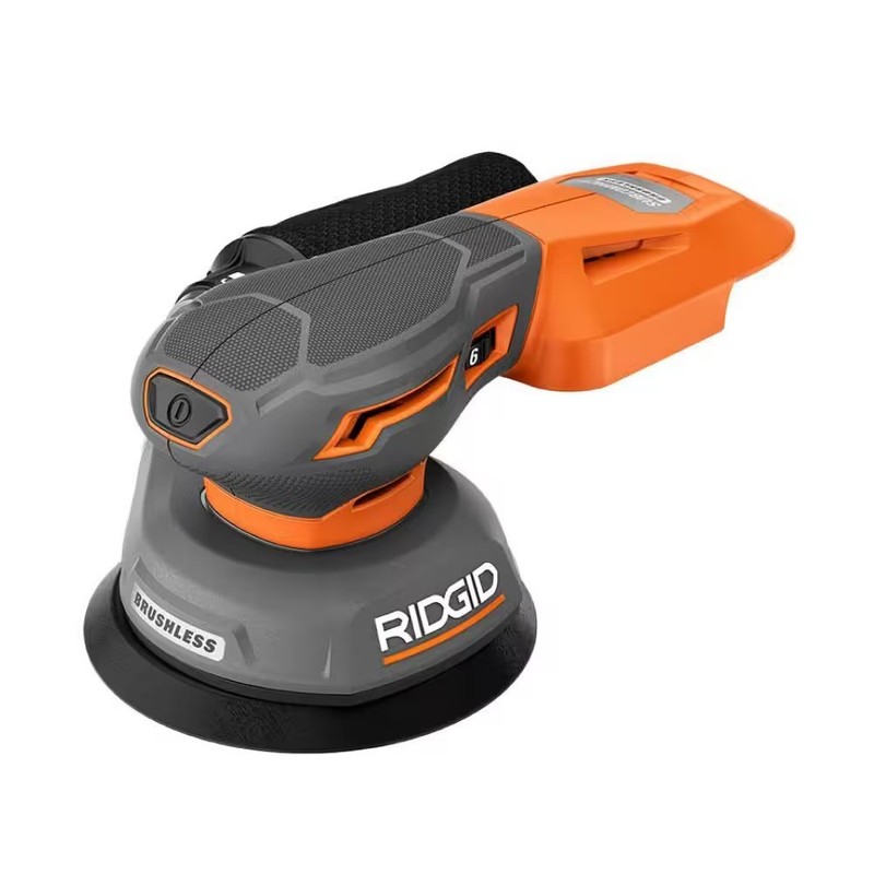 New RIDGID R870651B 18V Sub-Compact Brushless Random Orbit Sander (Tool Only)