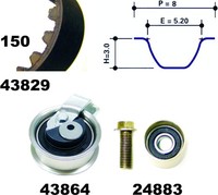 Zahnriemensatz FüR Audi Seat Skoda VW A4 B5 Avant B6 Cabriolet B7 A6 C5