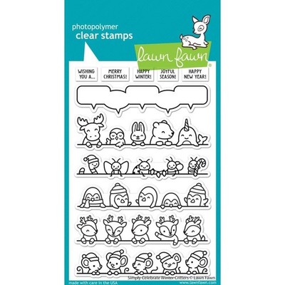LF3231 Simply Celebrate Winter Critters 4X6 Clear Stamp Set