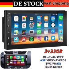 Android 14 Autoradio 2 DIN Carplay 7 Zoll GPS NAVI RDS Bluetooth WiFi Kamera DHL