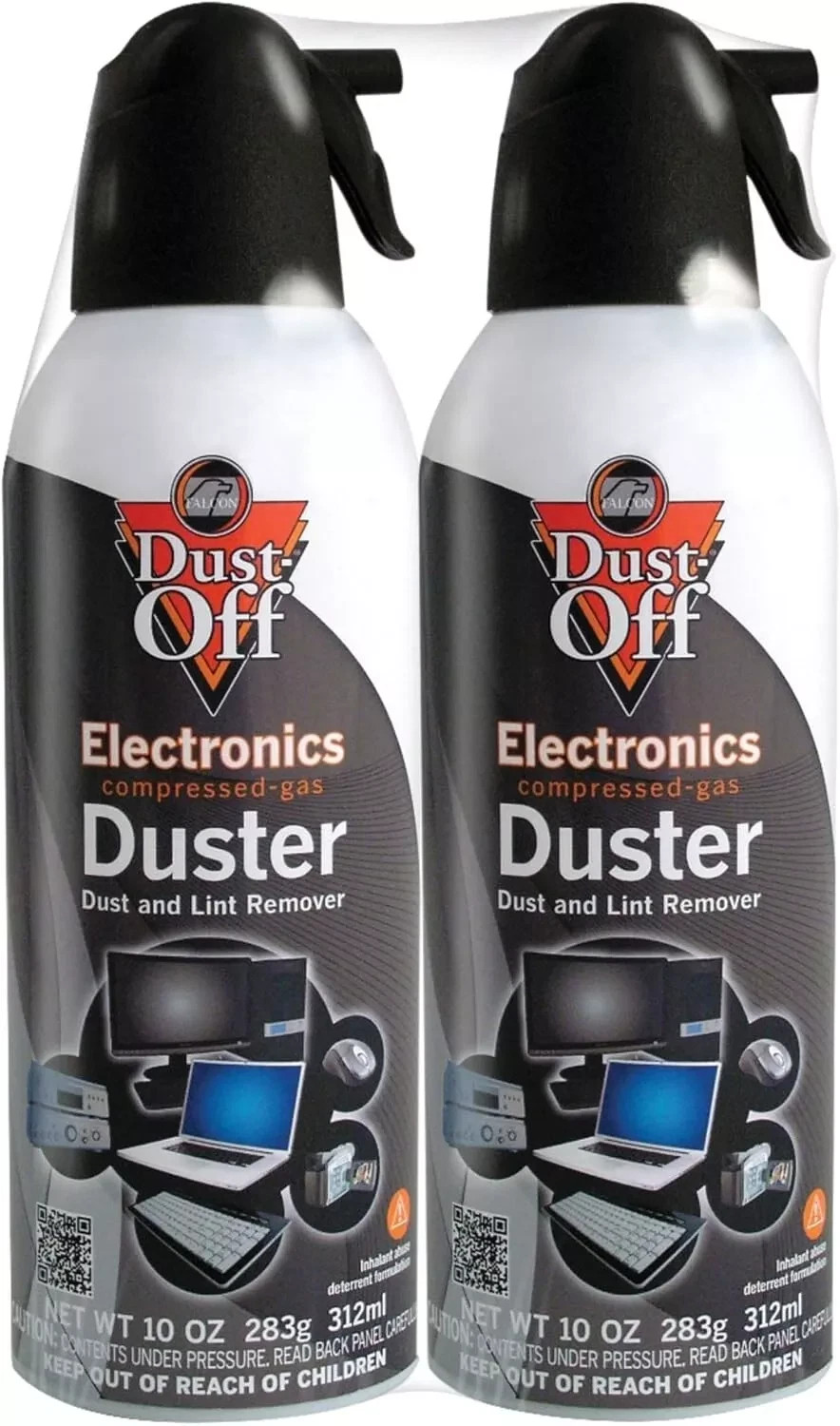 2 PACK COMPRESSED AIR DUSTER 10oz &ndash; Falcon Dust-Off Spray 