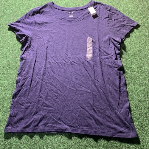 Camiseta favorita azul marino liso GAP para mujer talla XL cuello redondo manga corta - Imagen 8 de 8