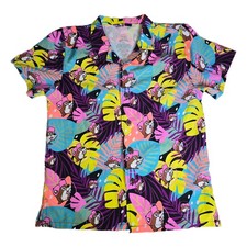 Bucees Kid's Hawaiian Shirt Tropical Camper Beaver Logo Surf Board YOUTH SMALL