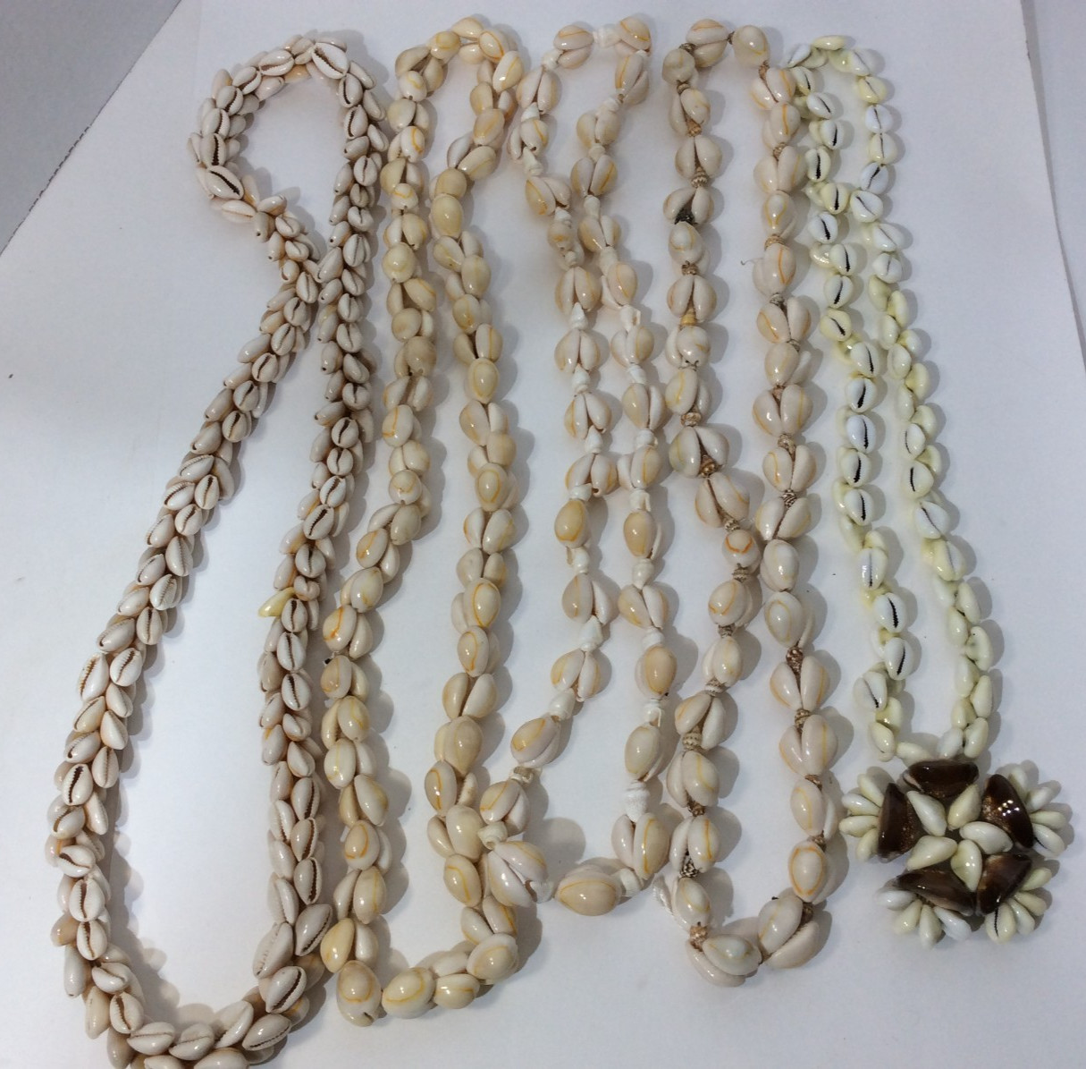 Five Large Seashell Necklaces - image 5