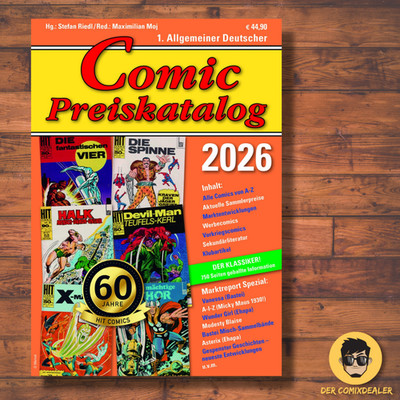Comic Preiskatalog 2026 / Softcover / SR Verlag / Stefan Riedl / Preisführer /