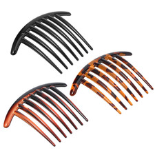 7 Tooth French Hair Comb 3PCS Plastic Elegant French Hair Side Combs for Women G