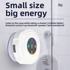 Portable Wireless Bluetooth Speaker for Shower Bathroom Waterproof Suction UK