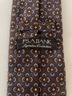Jos A Bank Executive Collection Brown Geometric Floral Pattern Silk Neck Tie — photo 2