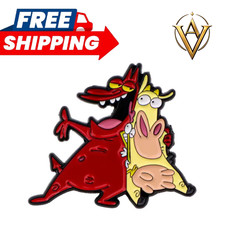 Cow Chicken Red Guy Enamel Pin Cartoon Brooch Badge Backpack Accessory Gift Pin
