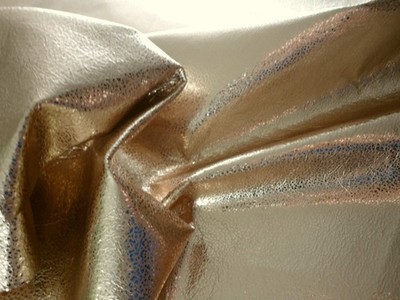 Lametta Effekt Gold glattes weiches dünnes Leder 0,4 mm 8'' x 6'' GD076