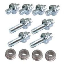 3/8" Side Post Battery Terminal Bolt, Standard Battery 4 Pairs Bolts W/ Spacer