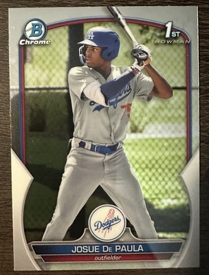 2023 1st Bowman - Chrome Prospects Josue De Paula #BCP-111 (RC)