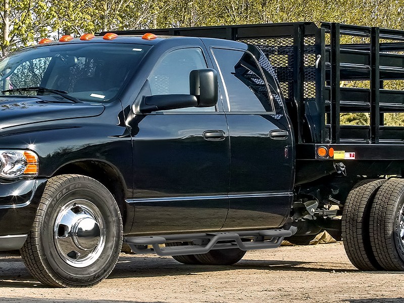 For 2002-2008 Ram 1500 Double/ExtendedCab 3- Raised Steps Side Running Boards 