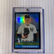 2025 Topps Heritage - High Number SP Carlos Rodon #481 Chrome Black Border 16/76