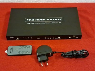 Goobay - High-Definition Multimedia Interface - 4x2 HDMI Matrix
