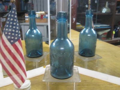 *KILLER SODA* 1850'S~IRON PONTILED~COBALT BLUE~SEITZ & BRo EASTON,  PA..